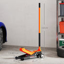 HOMCOM 2.5 Ton Low Profile Floor Jack, 7.5-47 cm Hydraulic Car Trolley Jack