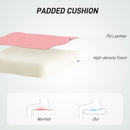 HOMCOM Modern Vanity Computer Desk Chair with Rolling Wheels