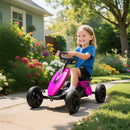 AIYAPLAY Pedal Go-Kart for Kids with Silent EVA Wheels, Metal Frame