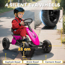 AIYAPLAY Pedal Go-Kart for Kids with Silent EVA Wheels, Metal Frame