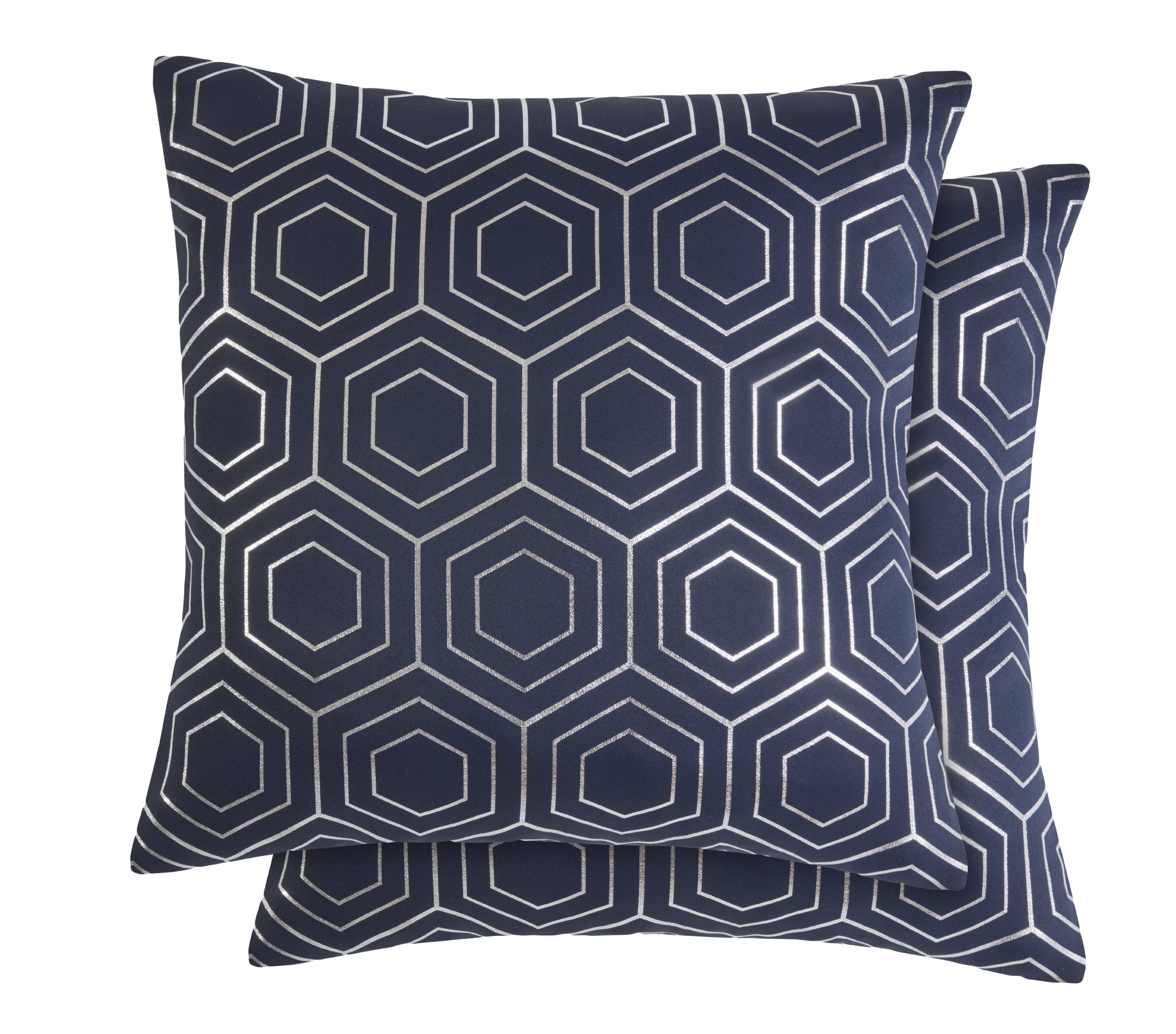 Lennon Large Square Cushion Cover in Navy