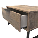 Havana Ready Assembled Side Table with 1 Drawer  - Vintage Oak