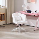 HOMCOM Armless Desk Chair Home Office Chair w/ Wide Seat Tilt Function