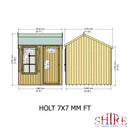 Holt 7 X 7 Shiplap Apex Shed