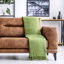 Honeycomb - Recycled Cotton Throw in Pistachio