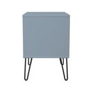 Harlequin 2 Drawer Side Table in Denim Blue - Ready Assembled