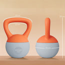 SPORTNOW Kettlebell W/ Soft Body And Non-Slip Handle, Orange And Grey