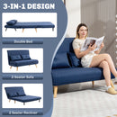 HOMCOM Click Clack Sofa Bed, 2 Seater Bed Settee for Living Room