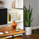 HOMCOM Double Head Table Lamp with 3 Colour Modes & 10 Dimmable, Black