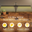 HOMCOM Double Head Table Lamp with 3 Colour Modes & 10 Dimmable, Black