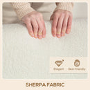 HOMCOM 2 Seater Sofa, Fabric Modern Loveseat For Living Room