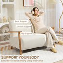 HOMCOM 2 Seater Sofa, Fabric Modern Loveseat For Living Room