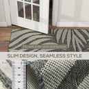 HOMCOM Easy-Cleaning Machine Washable Rug For Patio, Garden, Grey