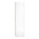 Java Tall 2 Door 2drw Robe in Slatted Effect / White - Ready Assembled