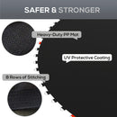 SPORTNOW Trampoline Mat with 42 V-Hooks, for 8ft Trampoline, Black