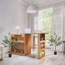 HOMCOM 2 Pack Indoor Artificial Plants, Faux Potted Silk Olive Trees