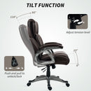 HOMCOM Tilting Executive Office Chair, PU Leather Desk Chair