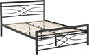 KELLY 4'6" DOUBLE BED - BLACK