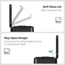 HOMCOM 2 X 20L Double Rubbish Bin, Pedal Bin With Soft-Close Lid