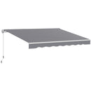 Outsunny Garden Sun Shade Canopy Retractable Awning, 2.5 x 2m