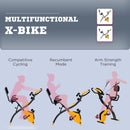 HOMCOM 2-In-1 Folding Exercise Bike With 8-Level Magnetic Resistance