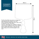 Lewis's Fleur Glass Table Lamp