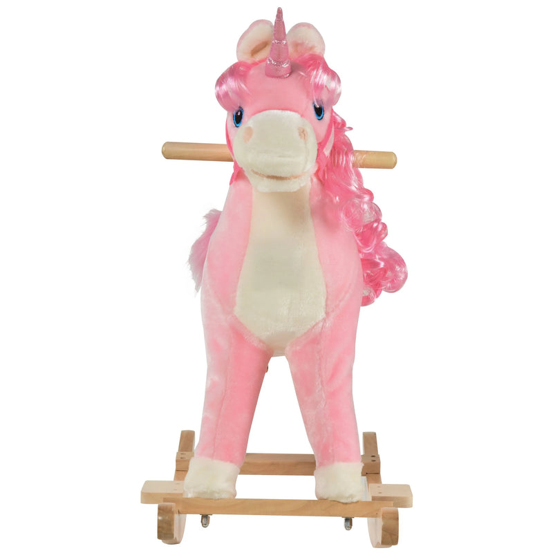 HOMCOM Children's  Rocking Horse - Pink