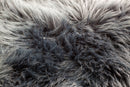 Lux - Faux Fur Room Rug in Black