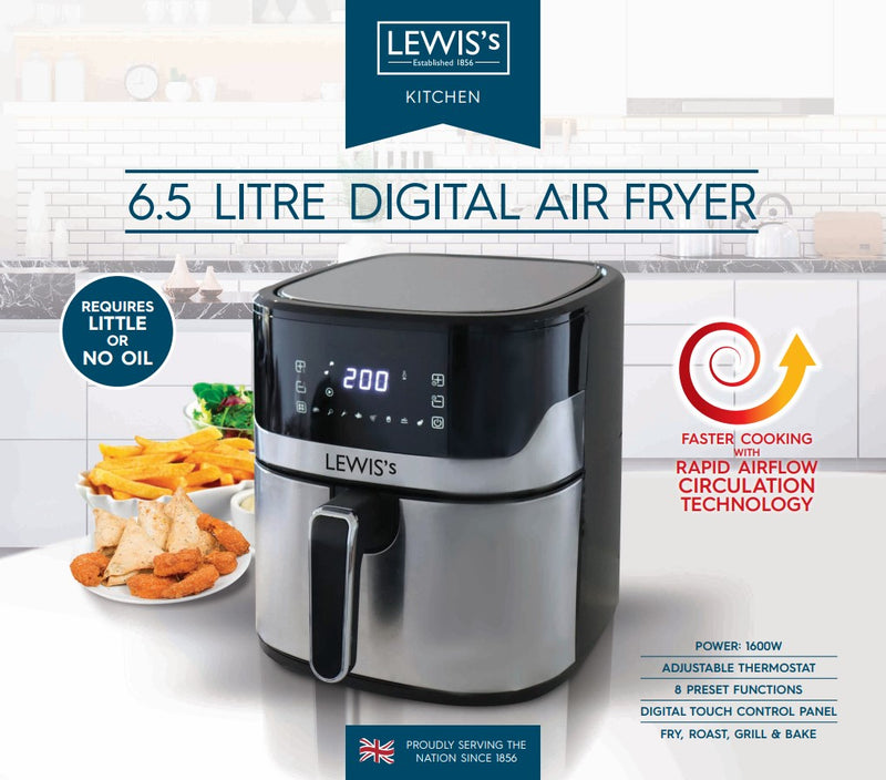 Lewis's 6.5L Digital Air Fryer