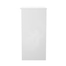 Milan 3 Drawer Vanity in White Gloss & White - Ready Assembled