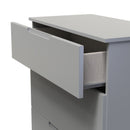 Milan 3 Drawer Deep Chest in Dusk Grey - Ready Assembled
