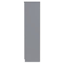 Milan Tall Double Wardrobe in Dusk Grey - Ready Assembled