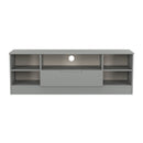 Milan Wide 1 Drawer TV & Media Unit in Dusk Grey - Ready Assembled