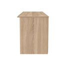 Milan Wide 1 Drawer TV & Media Unit in White Gloss & Bardolino Oak - Ready Assembled