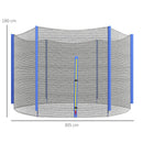 SPORTNOW 10ft Trampoline Net Replacement Safety Net with Zipped Door