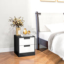HOMCOM 2 Drawer Bedside Tables Set Of 2 With Storage Nightstands For Bedroom