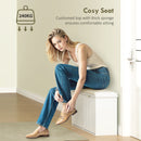 HOMCOM Shoe Storage Bench With Cushion And Flip-Drawer 104x26x47.5cm