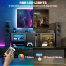 HOMCOM 160cm TV Unit W/ LED Lights For 65 Inch TV Modern TV Stand Cabinet Black