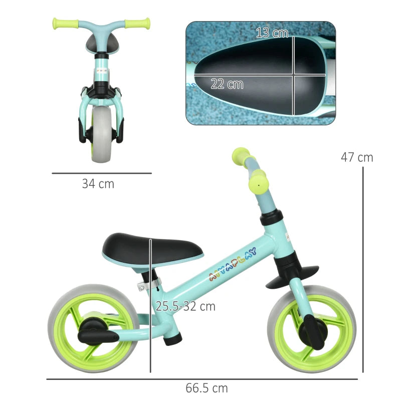 AIYAPLAY Children's  Balance Bike - Green