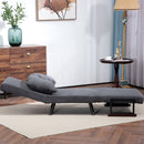 HOMCOM Click Clack Single Chair Bed Settee For Living Room, Guest Room