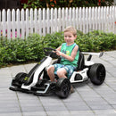 HOMCOM 24V Electric Go Kart For Kids With Adjustable Seat
