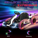 HOMCOM 24V Electric Go Kart For Kids With Adjustable Seat