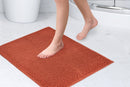 Noodle Soft Touch Non-Slip Bathroom Rug in Burnt Orange