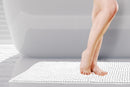 Noodle Soft Touch Non-Slip Bathroom Rug in White