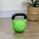 HOMCOM 12KG Kettlebell with Soft Body and Non-Slip Handle, Green