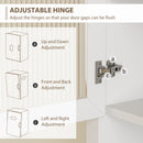 HOMCOM Kitchen Cupboard Storage Cabinet with Drawer, Doors and Shelves, White