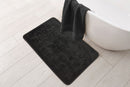Orkney - Crosshatch Bath mat in Black