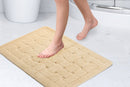 Orkney - Crosshatch Bath mat in Cream