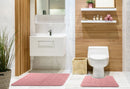 Orkney - Crosshatch 2 Pc Bath Set in Blush Pink