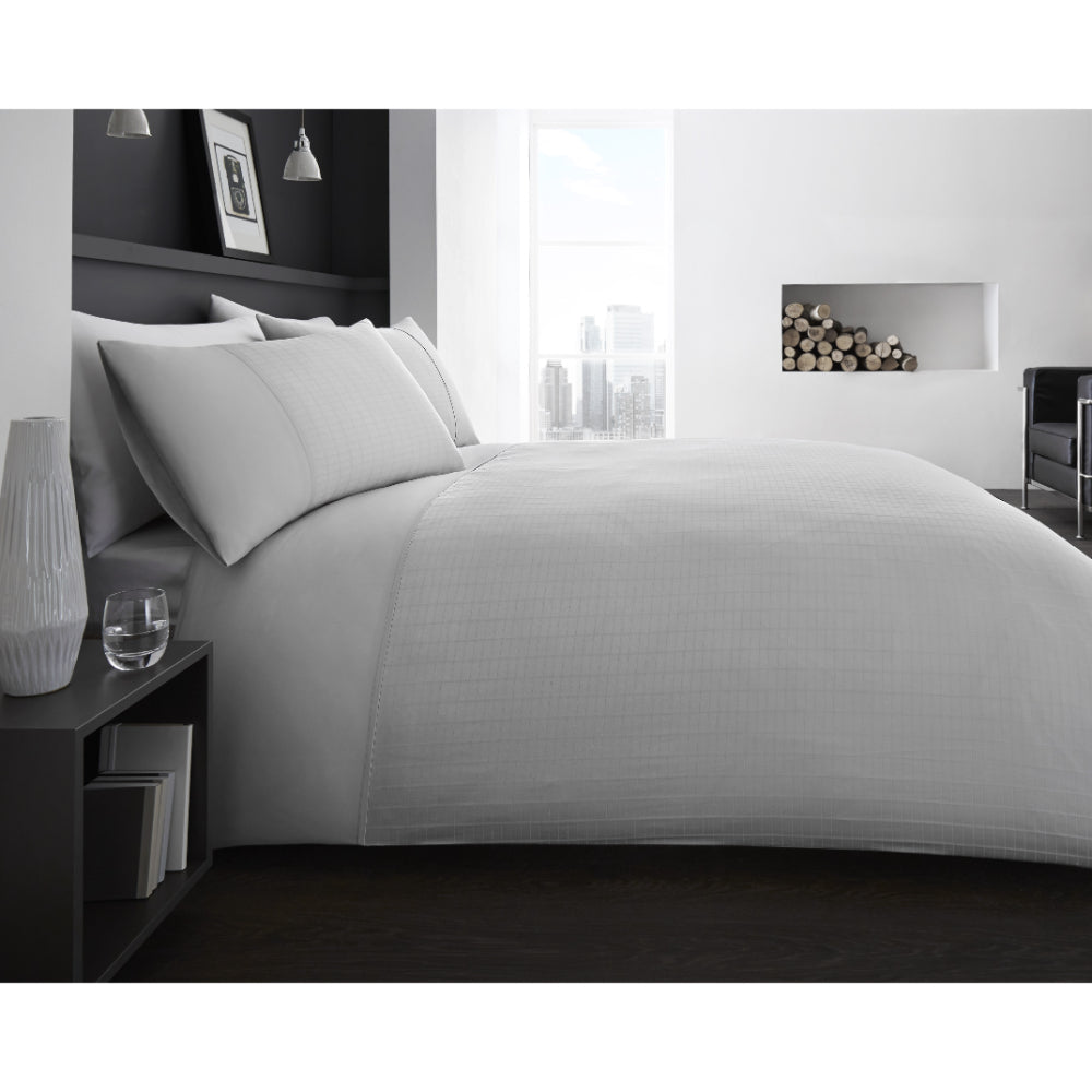 Lewis's Ontario T300 Duvet Set Grey